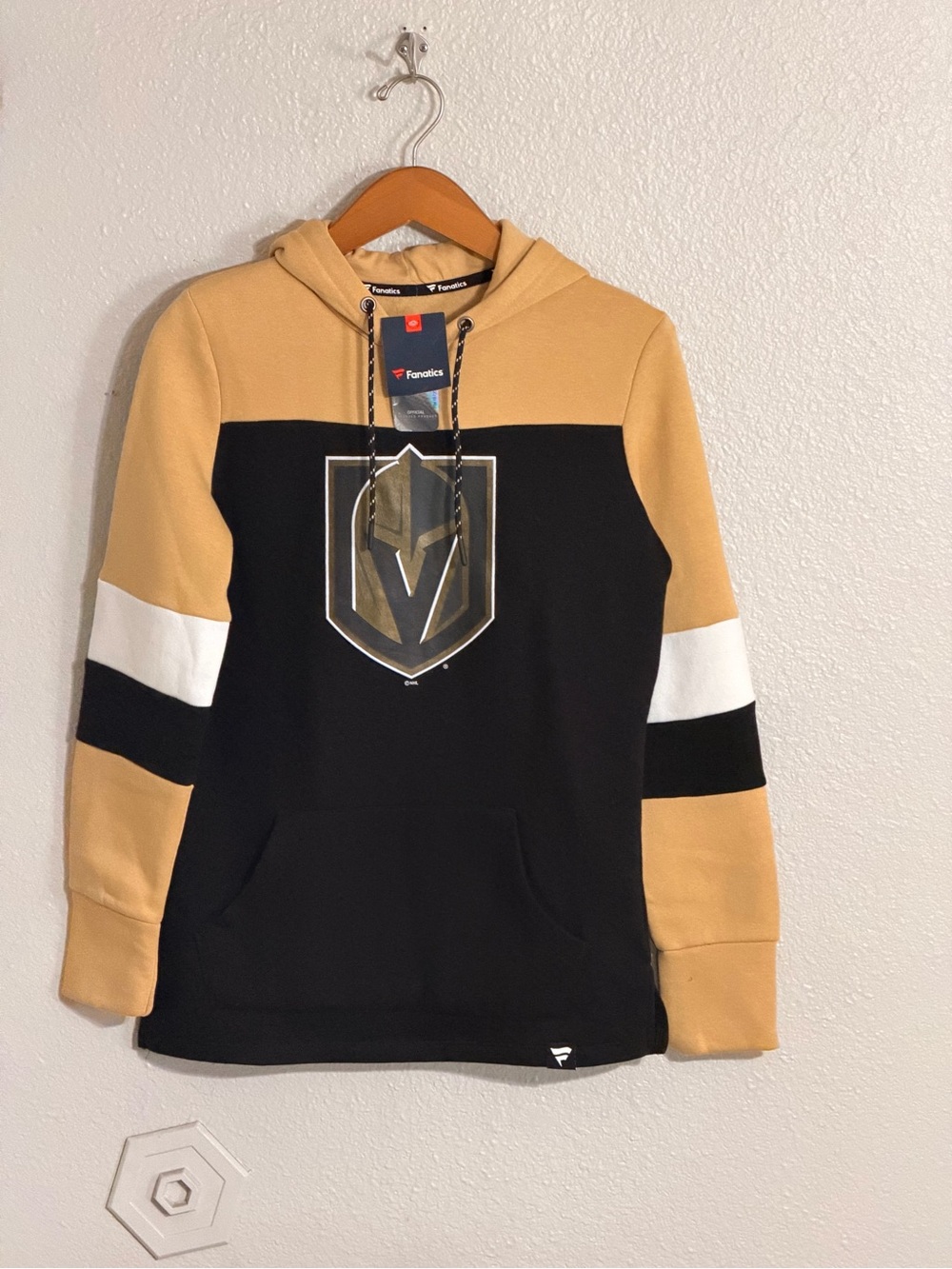Fanatics Vegas Golden Knights Black, Gold & White Pullover Hoodie